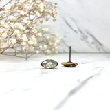 Mother of Pearl Studs  - Marquise