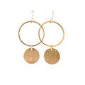 June & Simple Aria Earrings — handmade modern gold dangle earrings