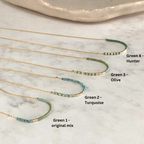 Angie Necklaces - Green collection