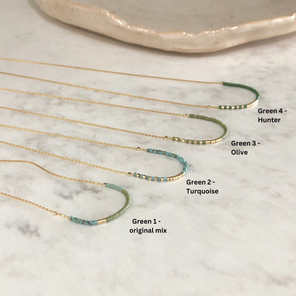 Angie Necklaces - Green collection