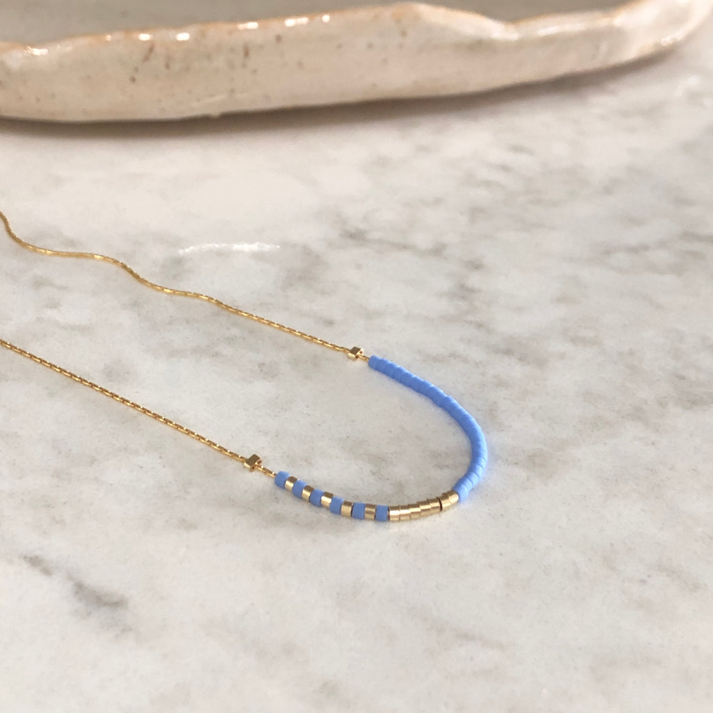 June & Simple Angie Necklace — alternate colorway, styled product view