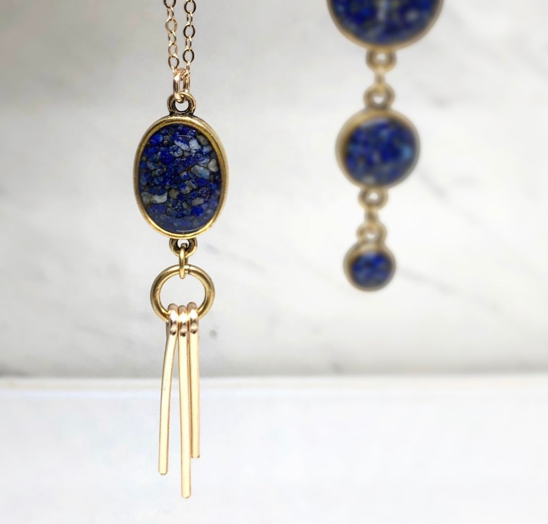 Lapis Lazuli Ray Necklace