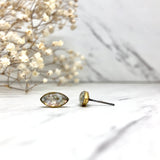 Mother of Pearl Studs  - Marquise