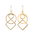 June & Simple Tal Earrings — handmade modern minimalist gold earrings