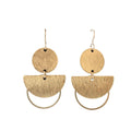 June & Simple Kristina Earrings — handmade modern gold dangle earrings