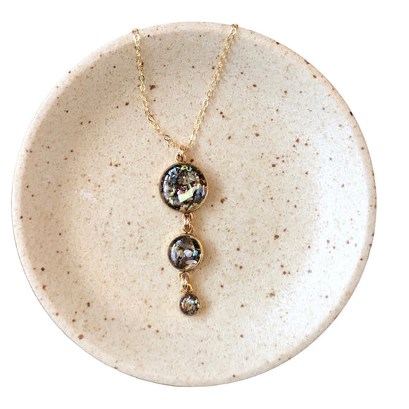 Drop Necklace -Abalone