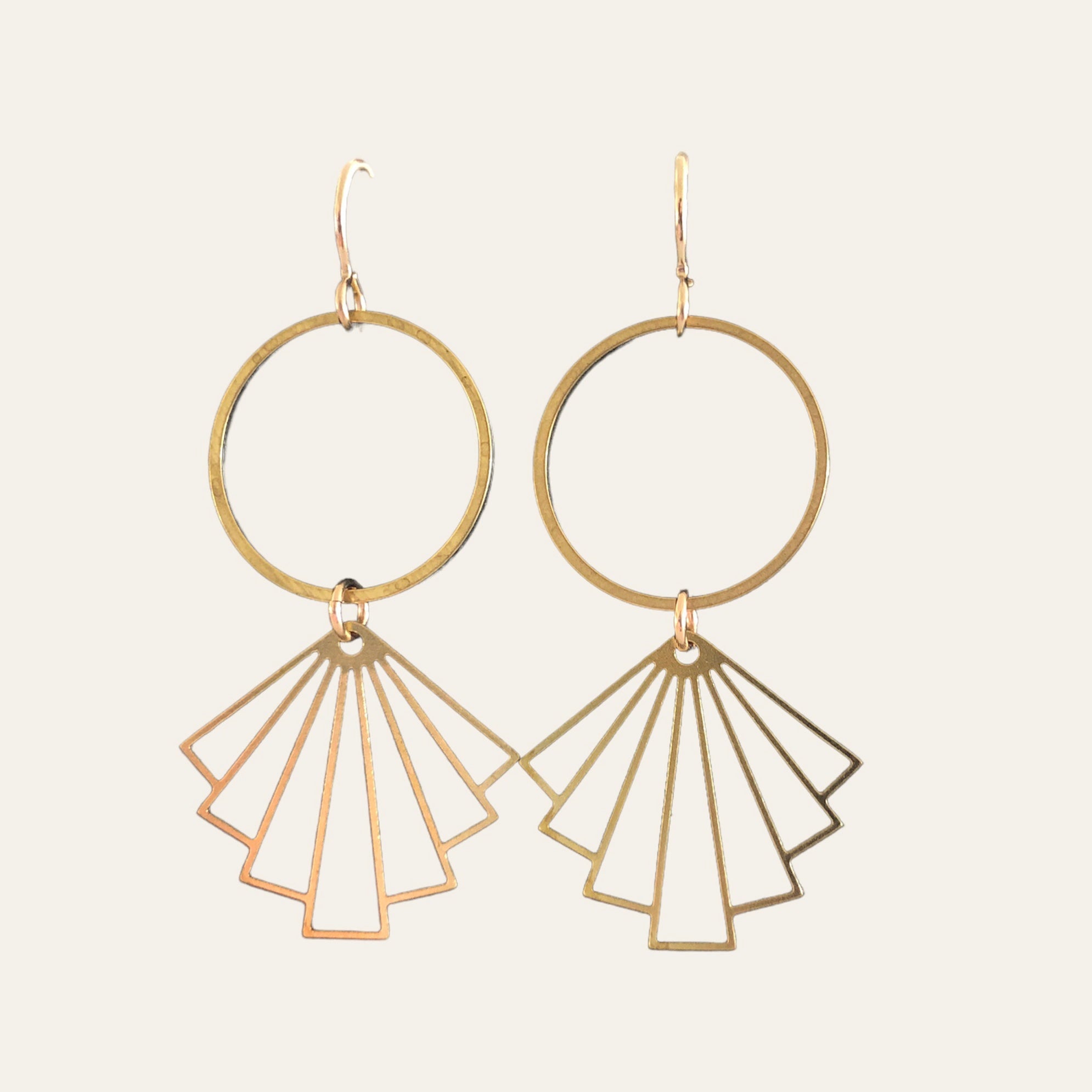 June & Simple Mia Earrings — styled on a model