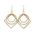 June & Simple Jane Earrings — handmade modern gold dangle earrings