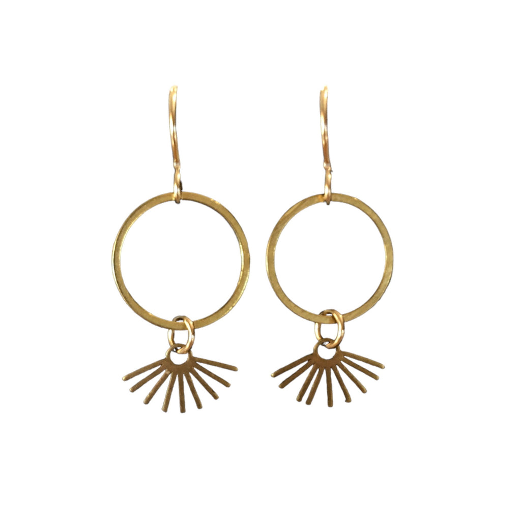 June & Simple Elizabeth Earrings — close-up detail