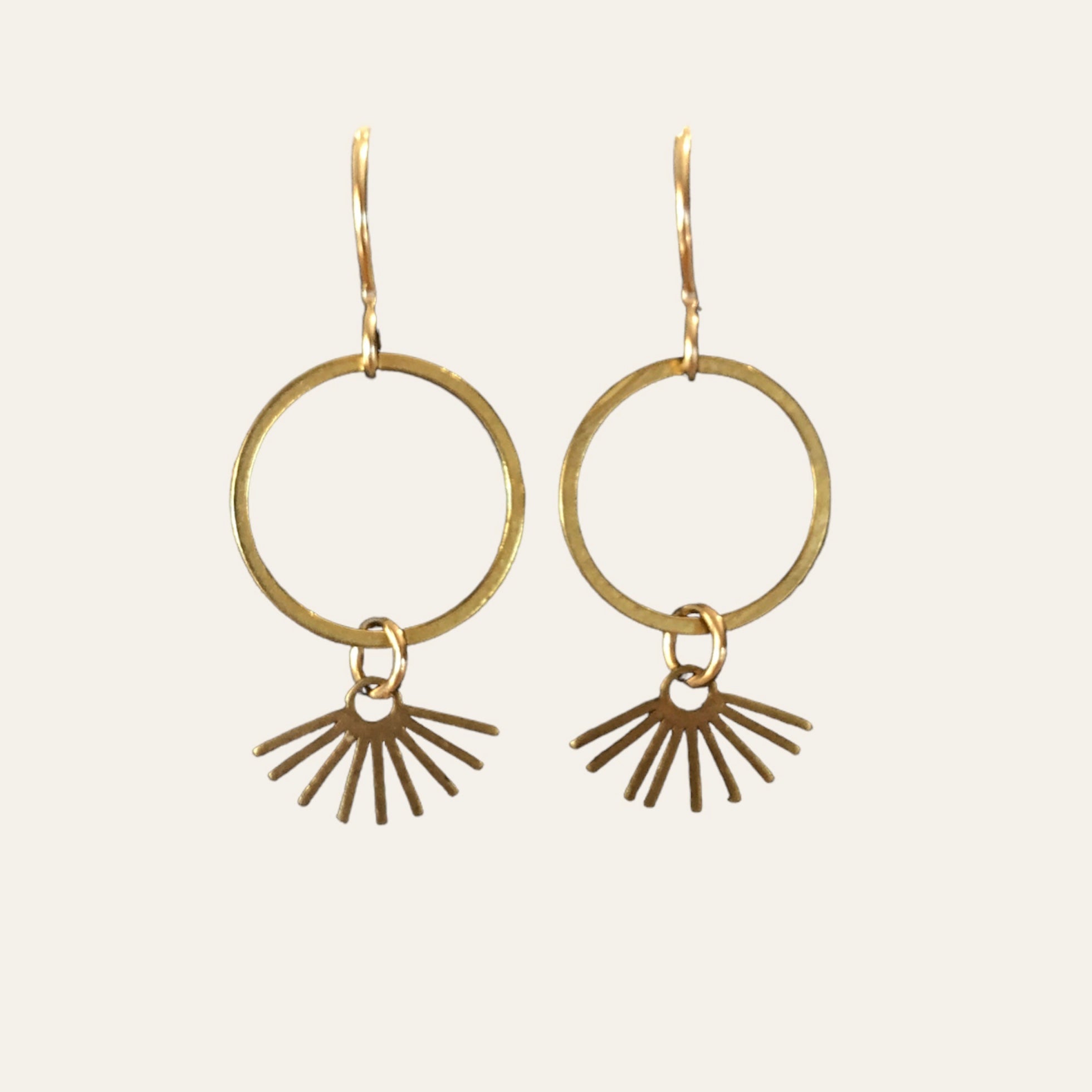 June & Simple Elizabeth Earrings — flat lay pair view
