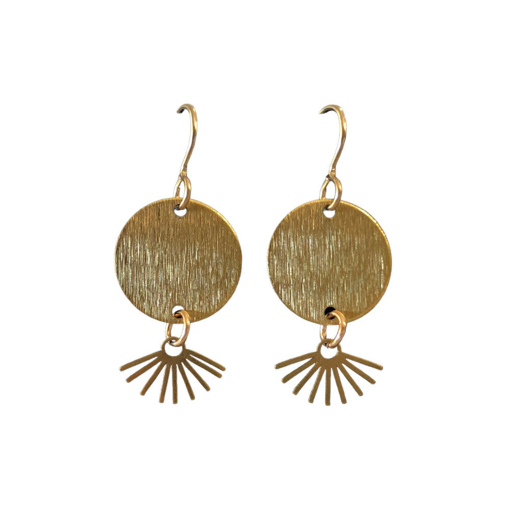 June & Simple Cleo Earrings — close-up detail