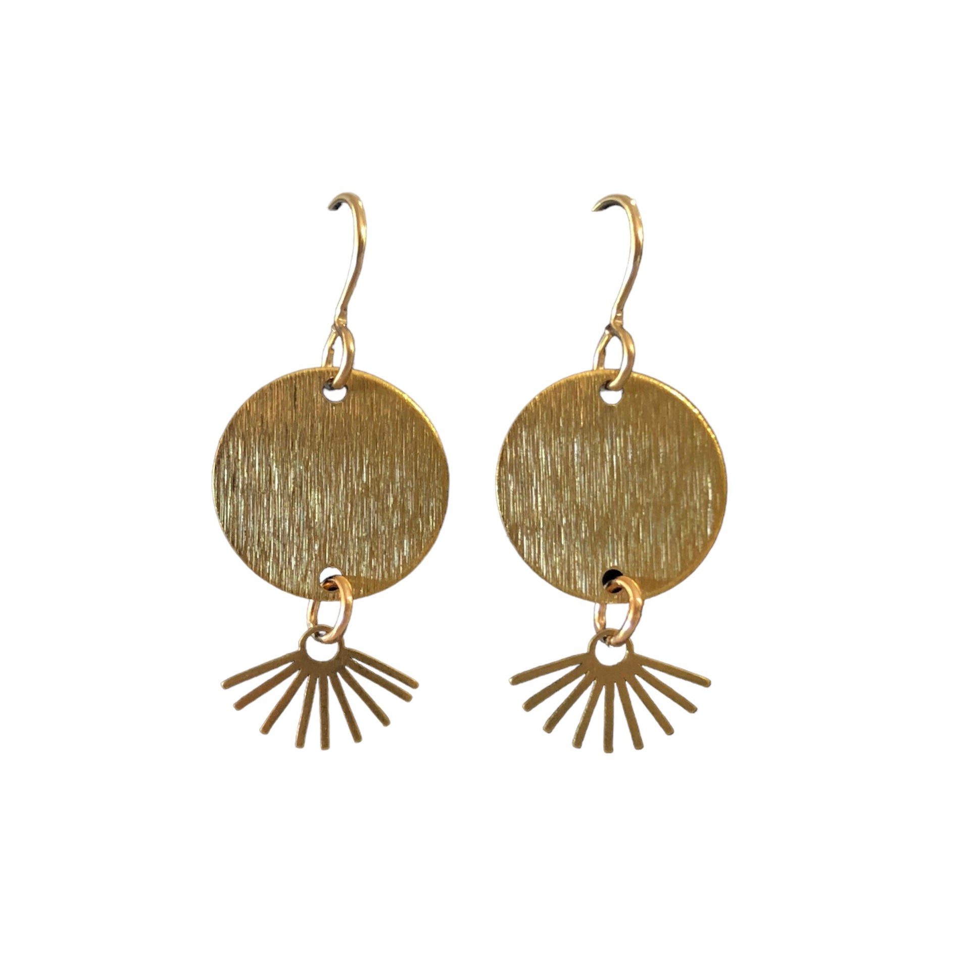 June & Simple Cleo Earrings — close-up detail