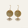 June & Simple Cleo Earrings — flat lay pair view