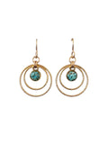 Double Hoops Necklace - Turquoise