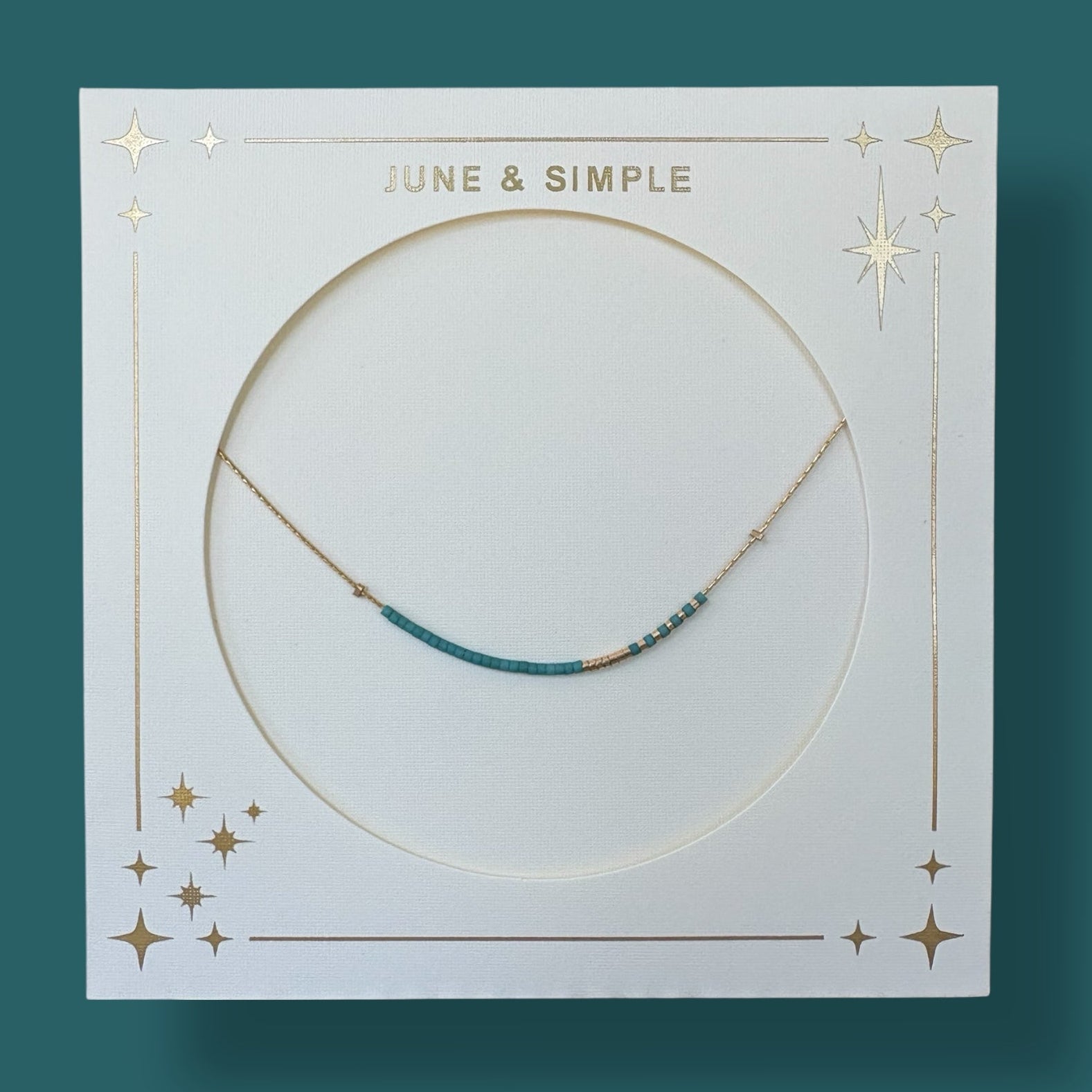 Angie Necklace – Colorful Minimalist Beaded Necklace on Gold Filled Chain