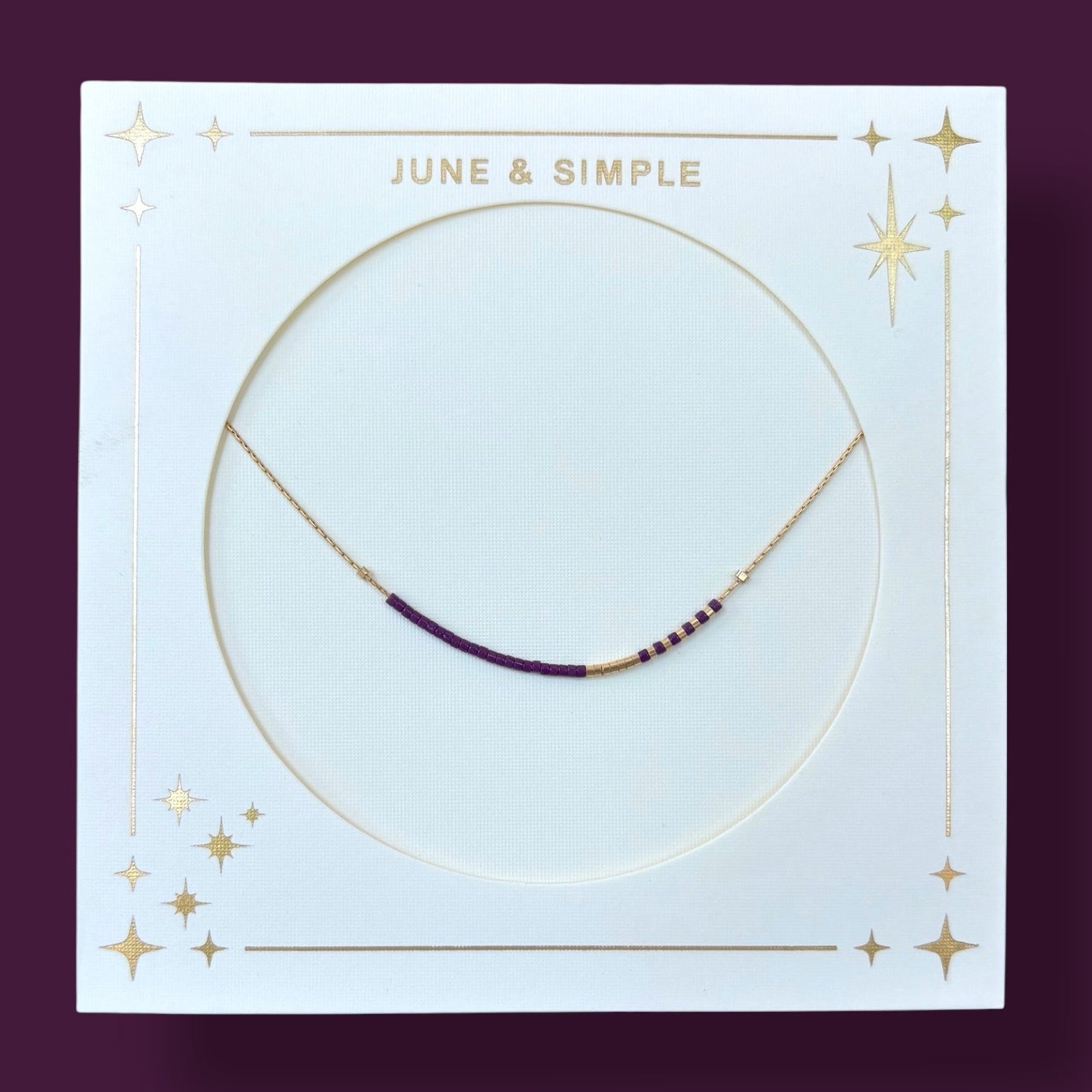 Angie Necklace – Colorful Minimalist Beaded Necklace on Gold Filled Chain