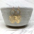 Monstera Earrings