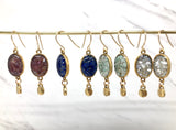 Lapis lazuli Oval Earrings