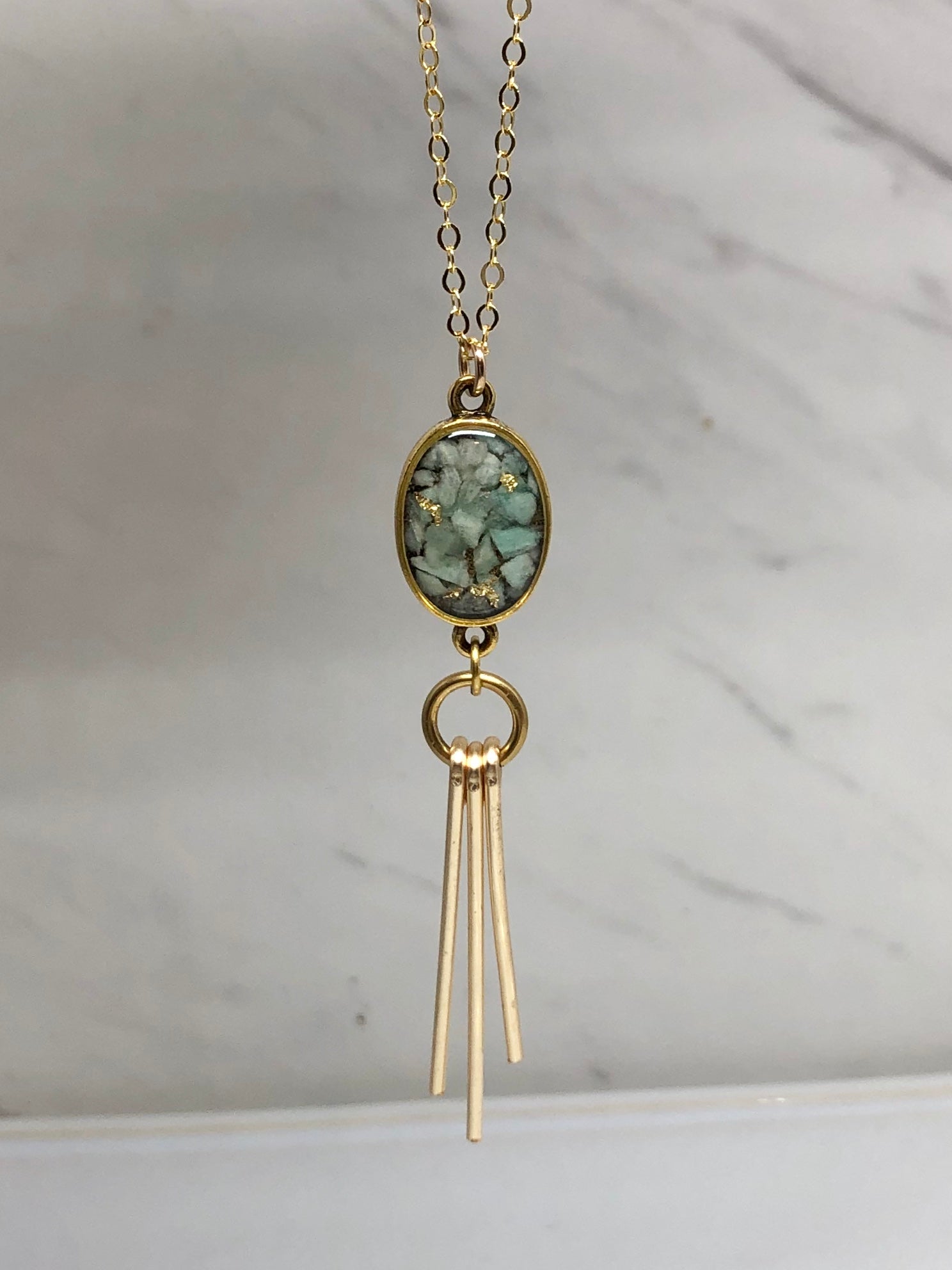 Ray Necklace- Amazonite