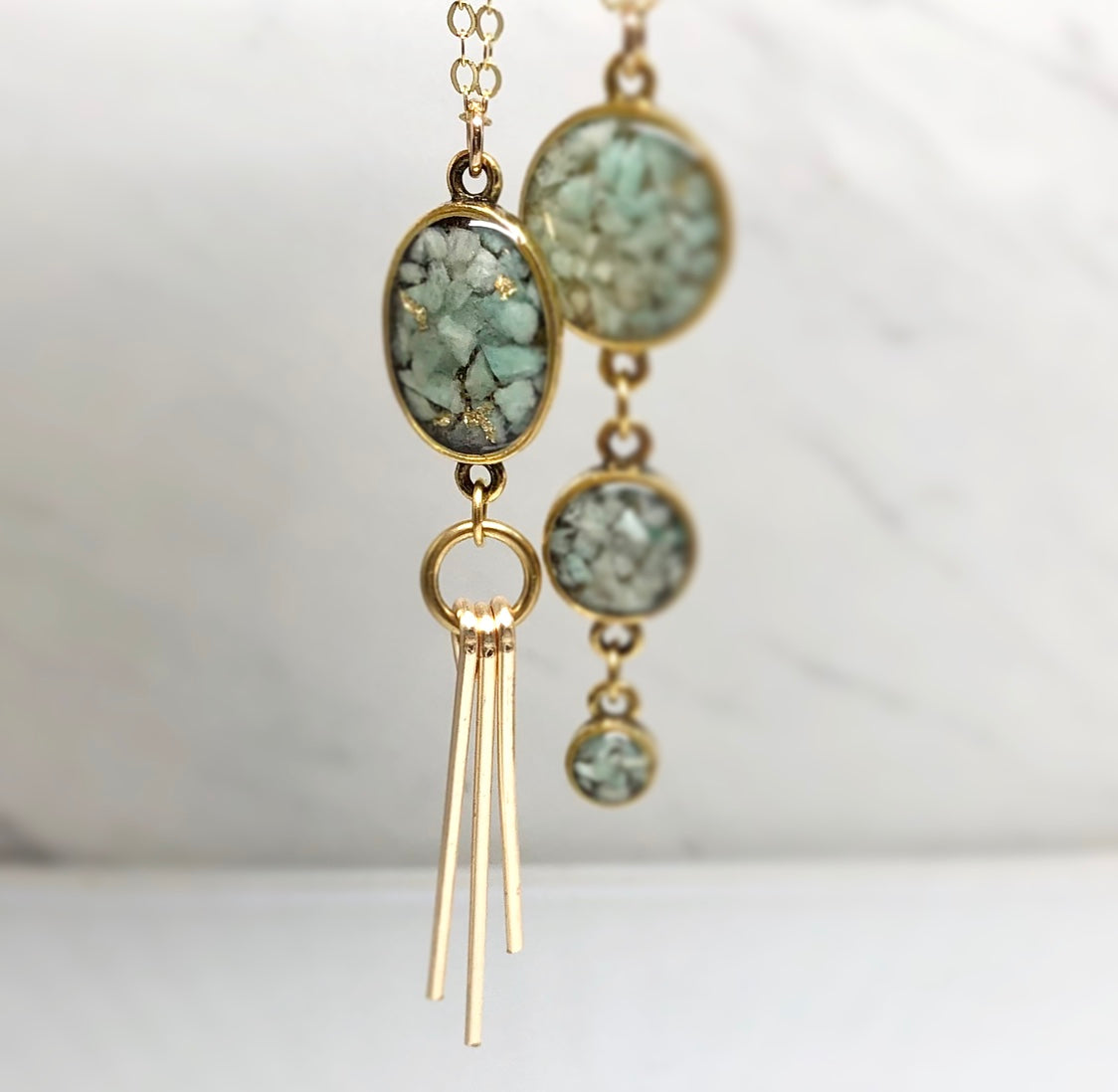Ray Necklace- Amazonite