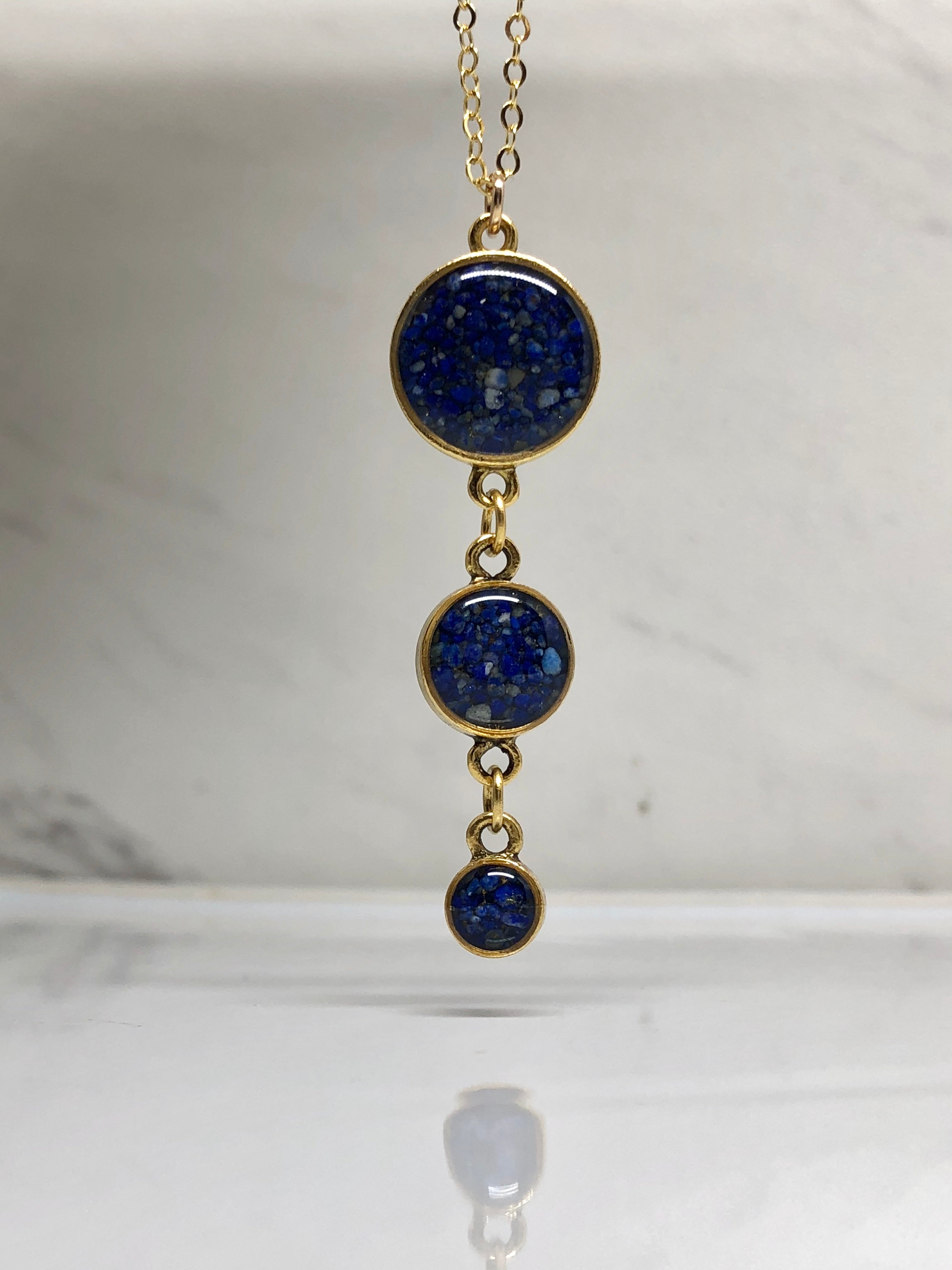 Lapis Lazuli Drops Necklace