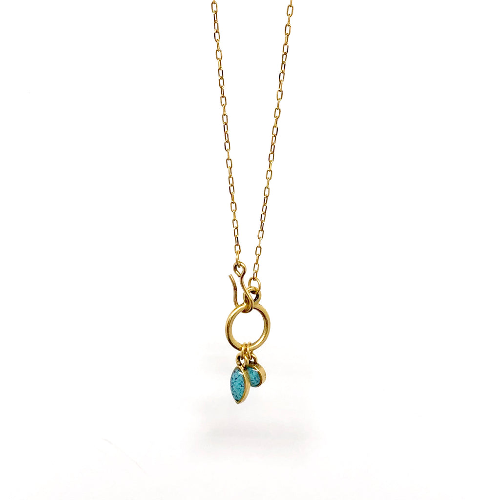 June & Simple Abigail Necklace - styled on a model