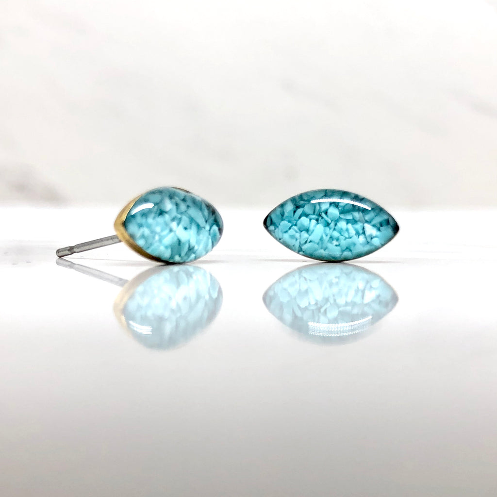 Turquoise studs by Hadas Kol