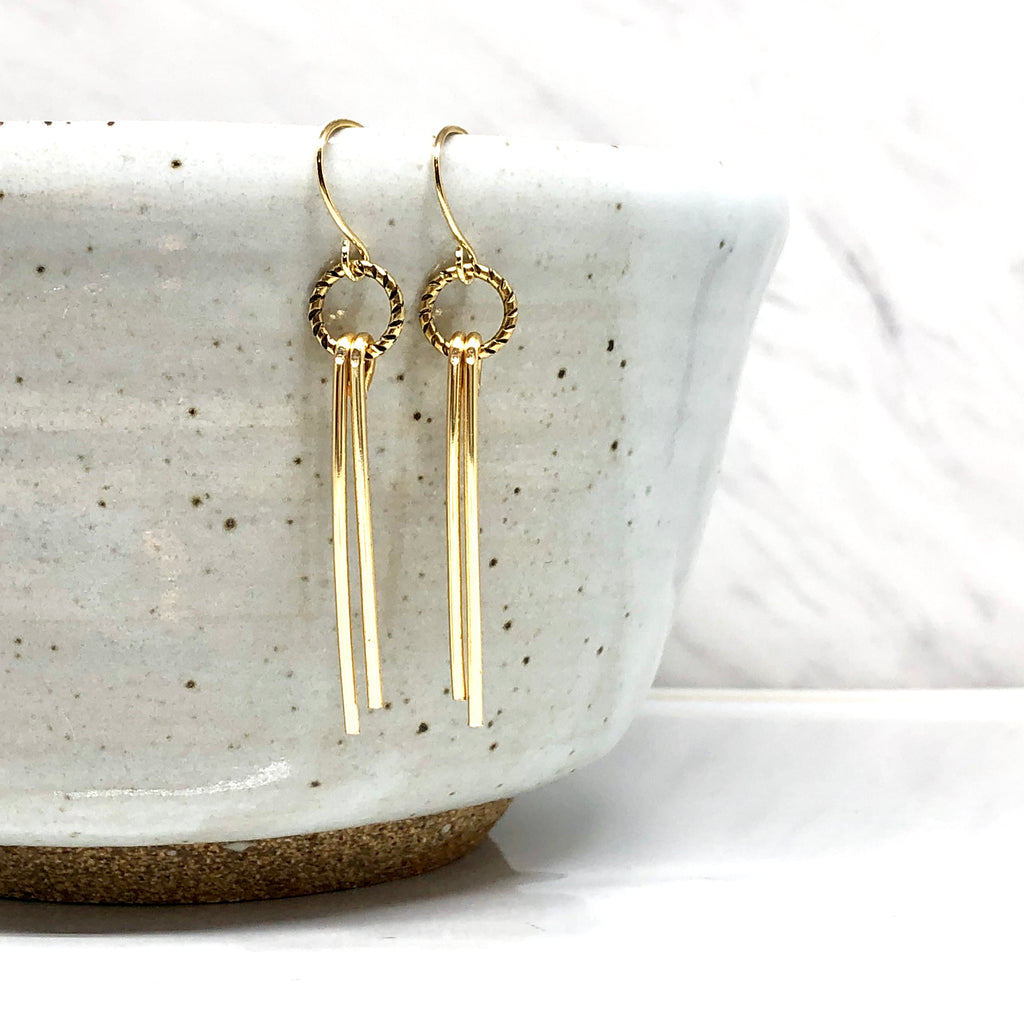 June & Simple Sara Earrings - close up detail
